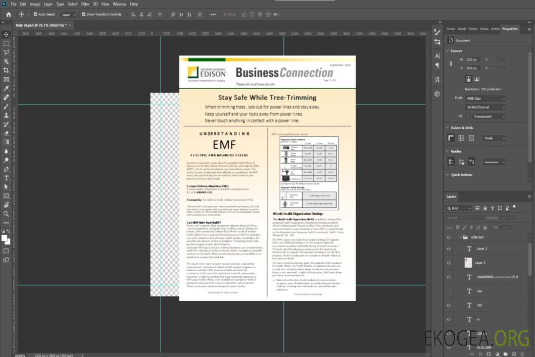Facture commerciale de services publics EDISON de Californie du Sud, page 7, SCR template